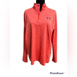 Under armor orange 1/4 zip, men’s medium